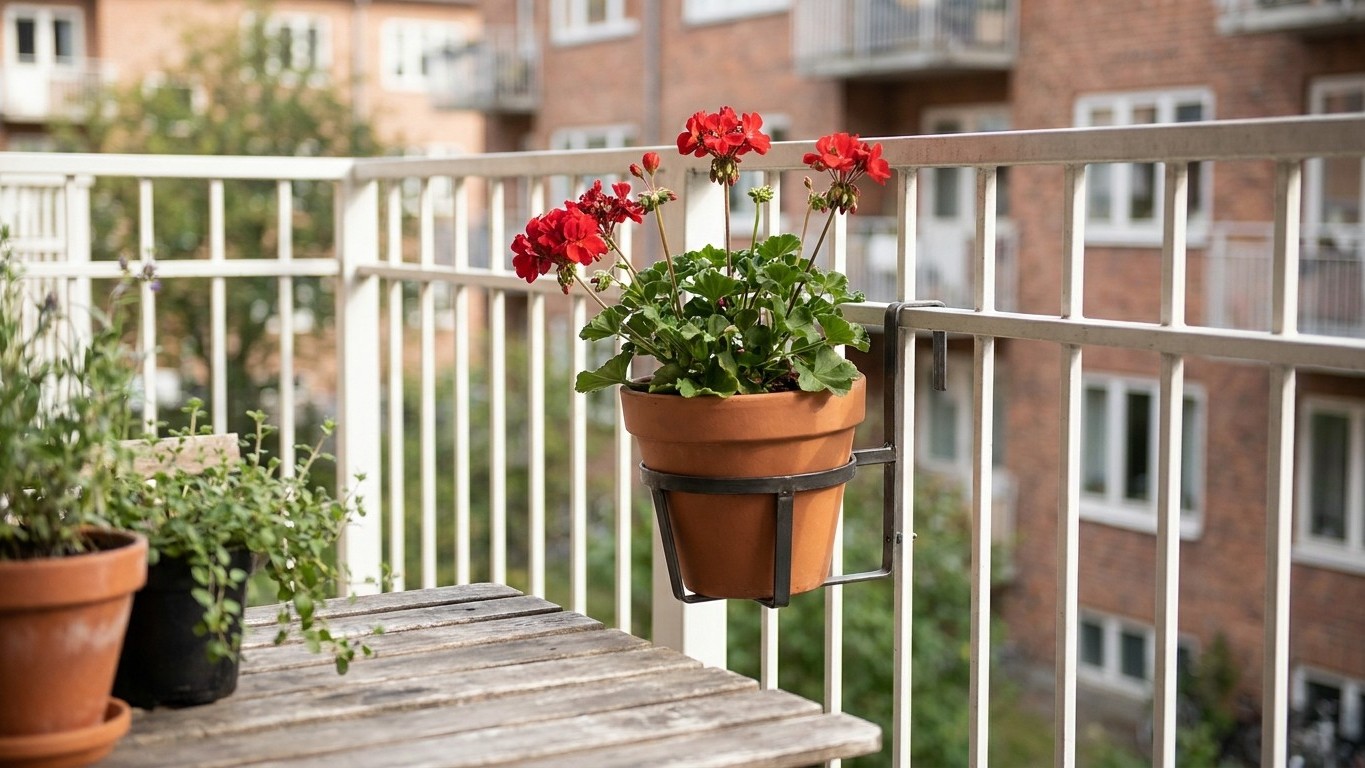 J'ai simplement posé mon géranium sur la rambarde du balcon comme chaque printemps : un voisin du dessous m'a expliqué ce ...