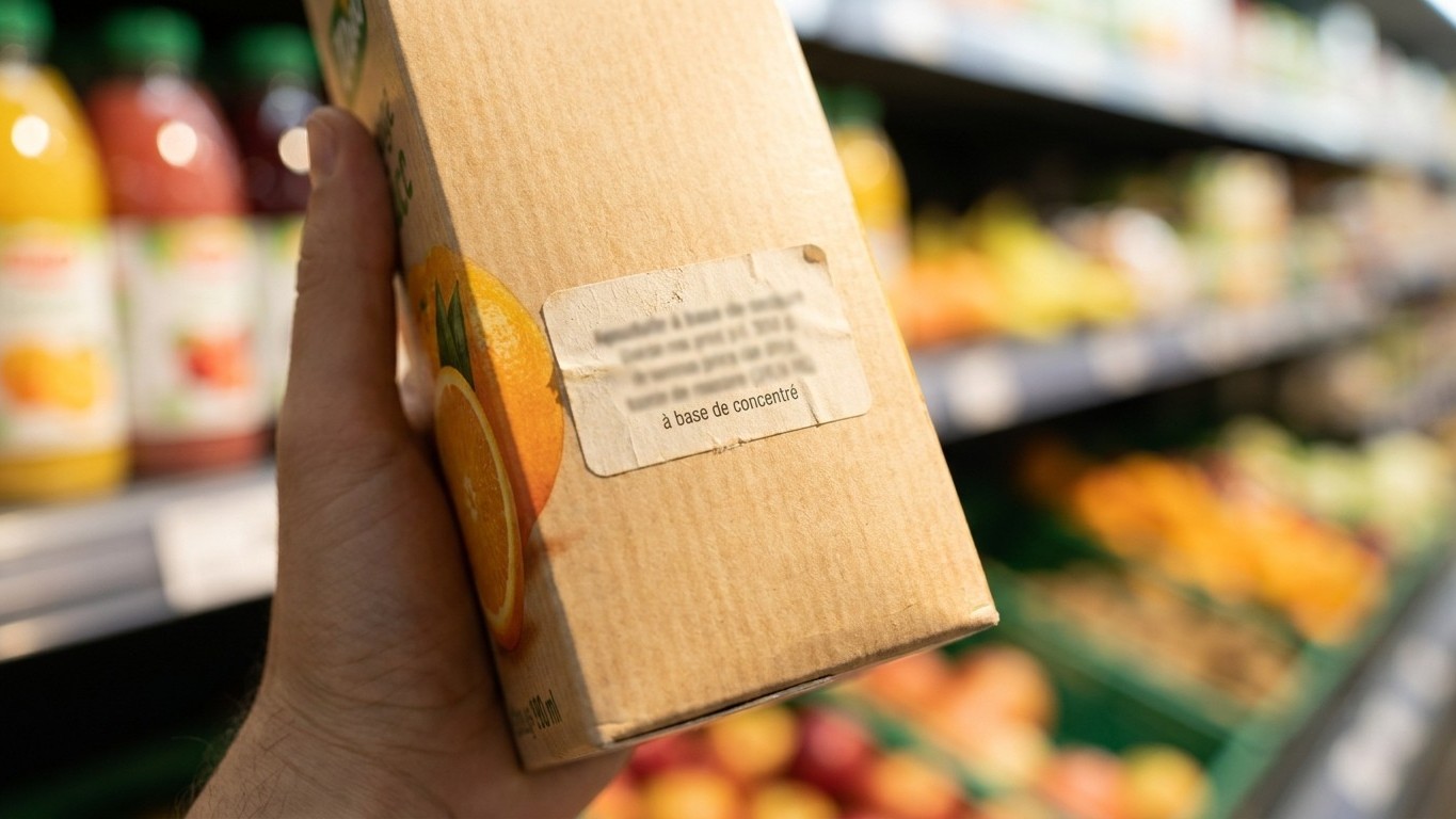 Je buvais mon jus d'orange « pur fruit » tous les matins : le jour où j'ai lu un seul mot sur l'étiquette, j'ai compris mo...