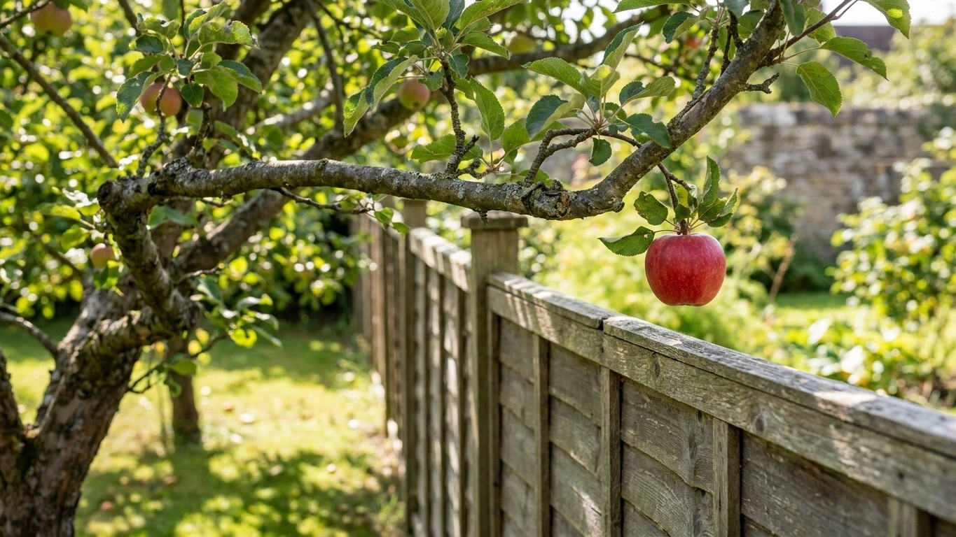 Je cueillais les pommes du voisin qui pendaient au-dessus de mon jardin : un juriste m'a montré que je n'avais le droit de...
