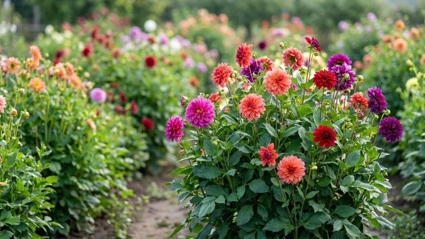 Je laissais mes dahlias pousser sans jamais y toucher : le jour où j'ai vu le massif de ma voisine en septembre, j'ai comp...