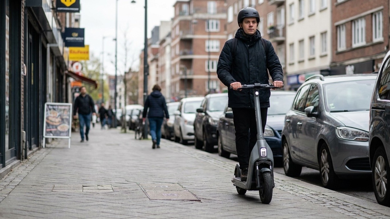 On s'obstine tous à monter sur le trottoir en trottinette pour éviter les voitures, alors que c'est exactement là que les ...
